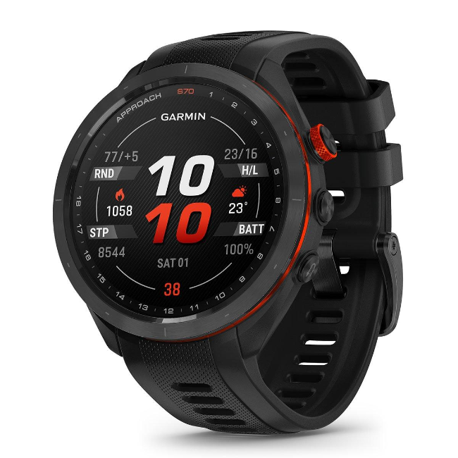 Garmin Approach S70 Smart Watch 47mm - Black/Red | 010-02746-12 - Image 10