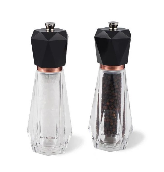 Cole & Mason Somerton Antique Brass Precision+ Salt & Pepper Mill Set | H321938 Cole & Mason Somerton Antique Brass Precision+ Salt & Pepper Mill Set | H321938