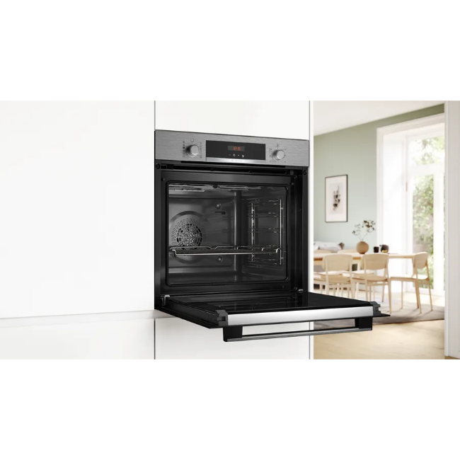 Bosch Series 4 Built-in Oven With Added Steam Function - Brushed Steel | HQA574BS3B - Image 5