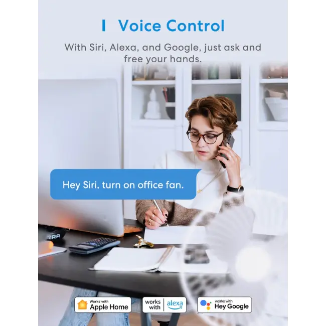 Meross 4 Gang Smart Fast Charging Extension Lead | MSP843PHK-UK  - Image 5