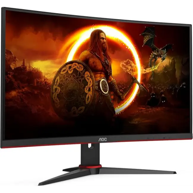 AOC 24" Gaming Curved Monitor | Black | C24G2AE-BK - Image 2