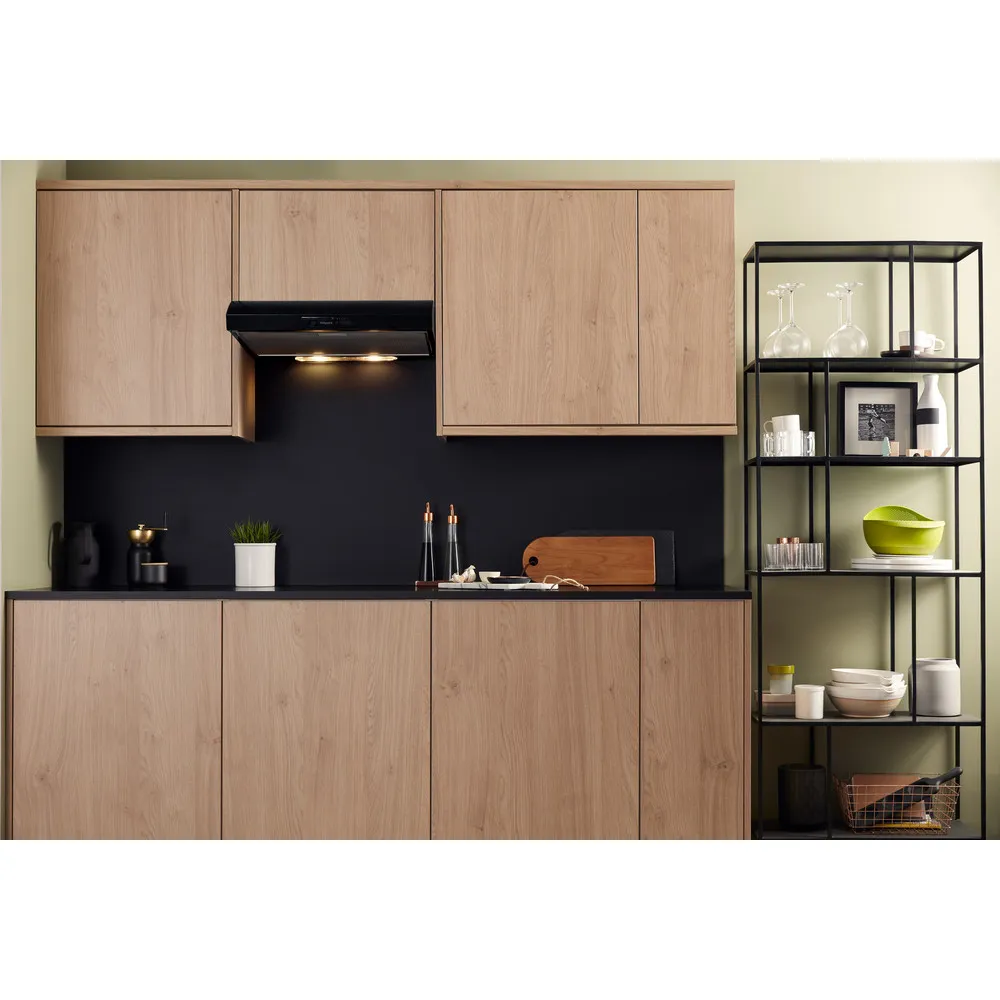 Hotpoint Integrated Cooker Hood - Black  | PSLMO 65F LS K - Image 3