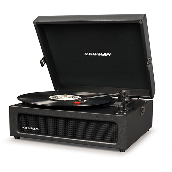 Crosley Voyager Portable Turntable with Bluetooth Receiver & Speakers - Black | CR8017B-BK - Image 2