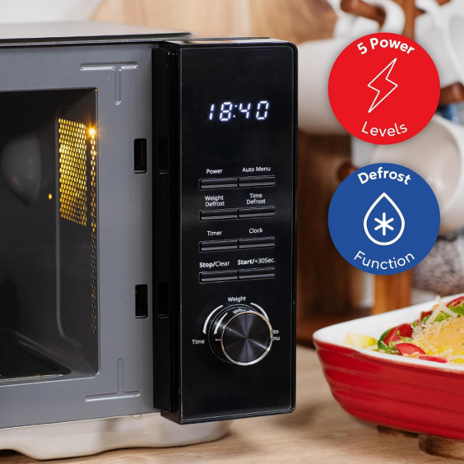 Russell Hobbs Flatbed 23L Microwave | Black | RHFM2365B - Image 4