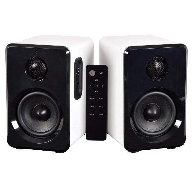 Av Link Active Bluetooth Bookshelf Speakers White 120.151 - Image 2