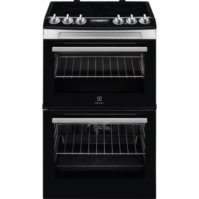 Electrolux 500 SurroundCook Cooker with Ceramic Hob - Black | LKR555100X