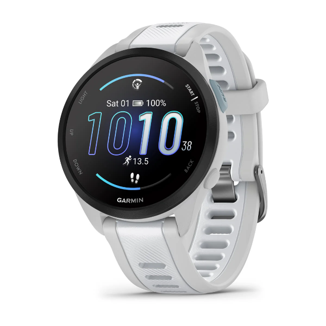 Garmin Forerunner 165 Smart Watch - Mist Grey and Whitestone | 010-02863-21