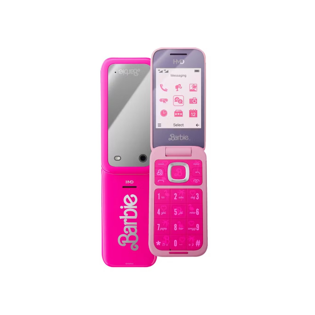 HMD Barbie Mobile Phone | 64 MB | Dual SIM | Power Pink | 1GF030APC1L04 - Image 1