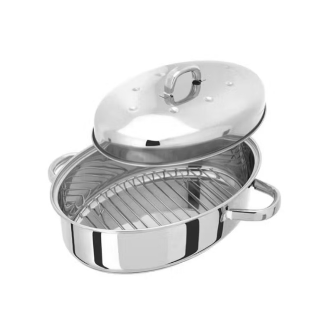 Judge Oval Roaster with Thermic Base | Stainless Steel | TC182 Judge Oval Roaster with Thermic Base | Stainless Steel | TC182