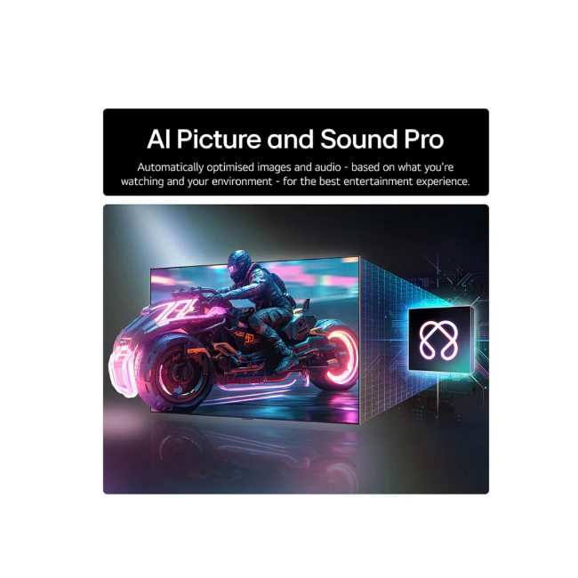 LG 55" OLED Evo Ai C5 4k Smart TV - Black | OLED55C54LA.AEK - Image 3