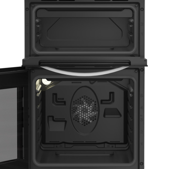 Indesit 50cm Freestanding Double Cooker - Black and White | ITE5VMW - Image 5