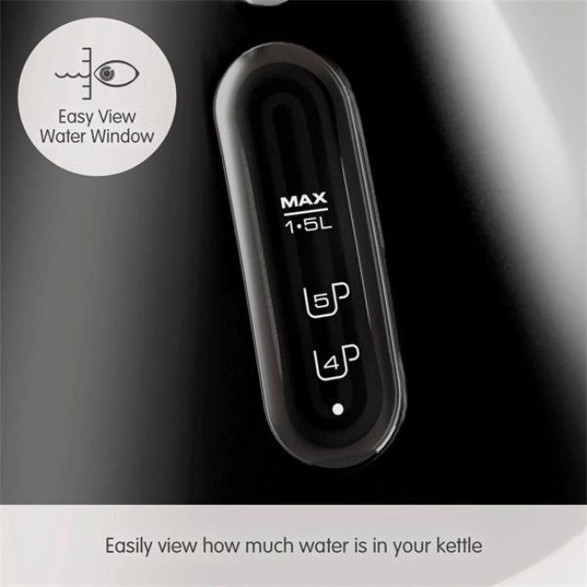 Morphy Richards Venture Pyramid Kettle 1.5L Black | 100131 - Image 2