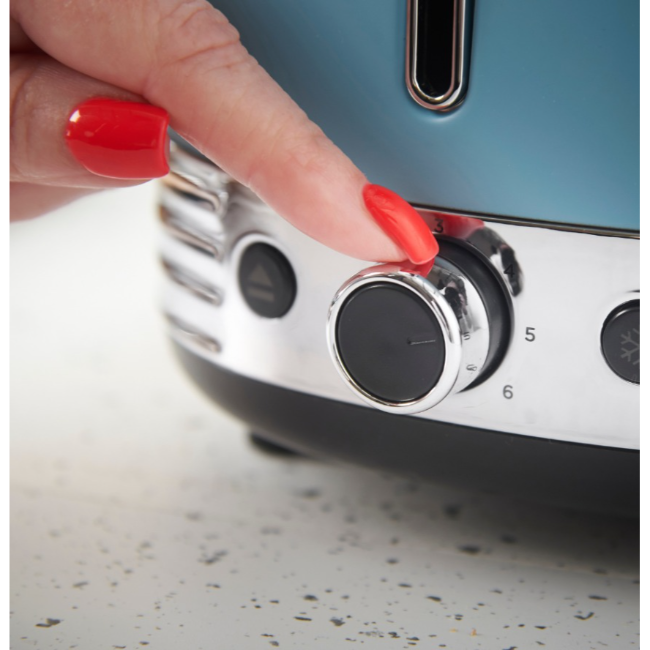 Russell Hobbs Hanley Retro 2 Slice Toaster | Blue | 28651 - Image 4