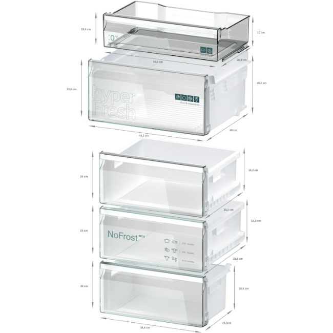 Siemens IQ300 Free-Standing Fridge-Freezer - Inox | KG39NXIBF - Image 10