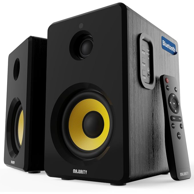 Majority Bookshelf Speakers D40x - Black | 1000002892 Majority Bookshelf Speakers D40x - Black | 1000002892