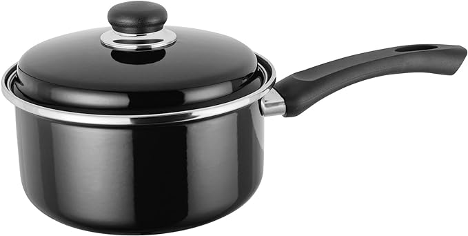 Judge Essentials Enamel 5 Piece Saucepan Set Non-Stick - Black | JHC1 - Image 6