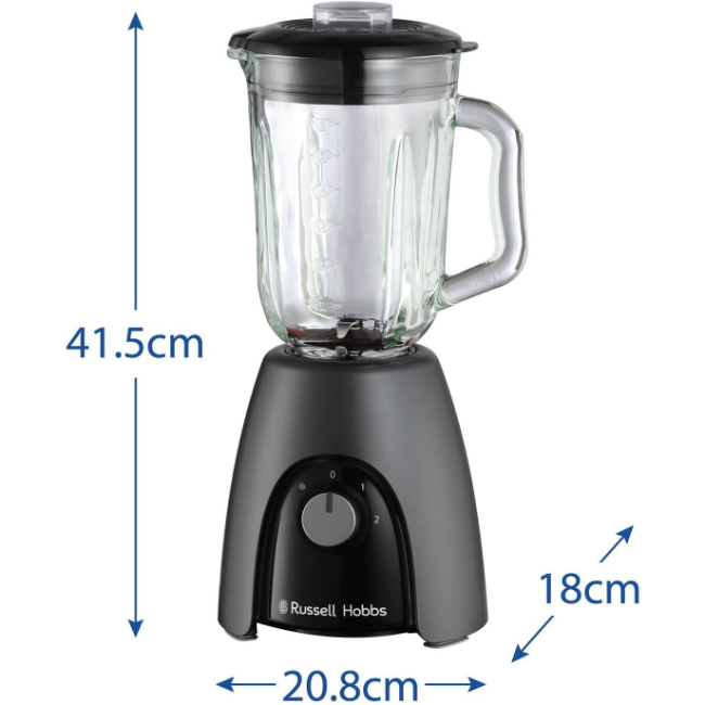 Russell Hobbs Desire Jug Blender 1.5ltr | Charcoal | 27121  - Image 7