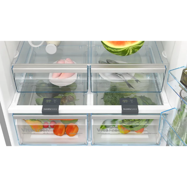 Bosch Series 4 Free-Standing Fridge-Freezer - Brushed Steel | KGN86VIEAG - Image 6