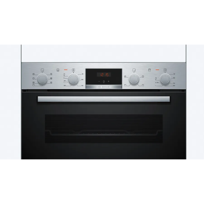 Bosch Series 4 Built-in Double Oven - Brushed Steel | MBA533BS3B - Image 2