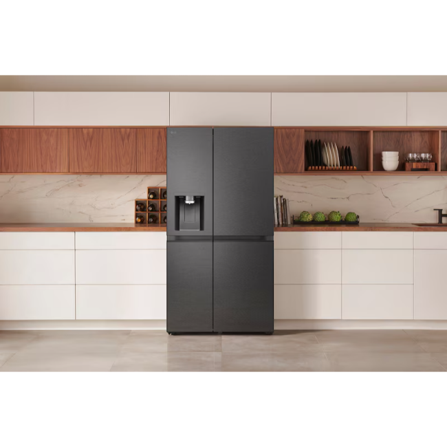 LG 628L Side-By-Side Fridge Freezer with Water & Ice Dispenser - Matte Black | GSLE81EPBD - Image 11