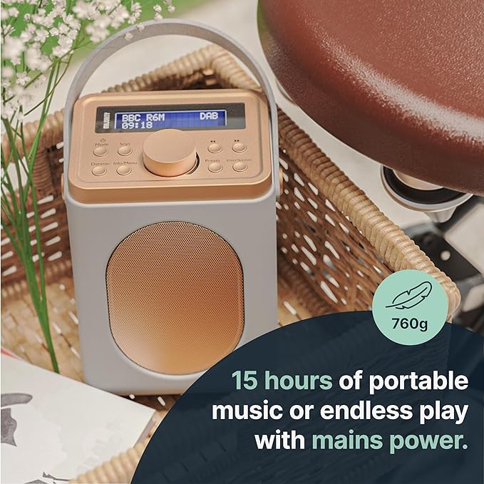Majority Little Shelford Portable Radio | DAB+ Bluetooth - Grey | LSHDABGRYUK - Image 3