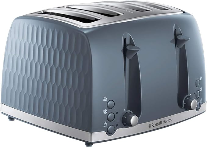 Russell Hobbs Honeycomb 4 Slice Toaster - Grey | 26073