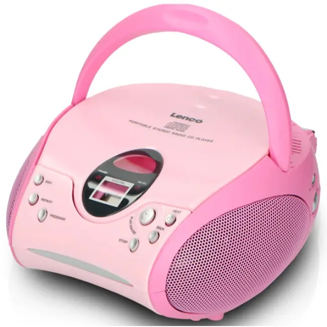 Lenco SCD-24 FM Radio With CD Player | Pink | SCD-24-PINK - Image 3