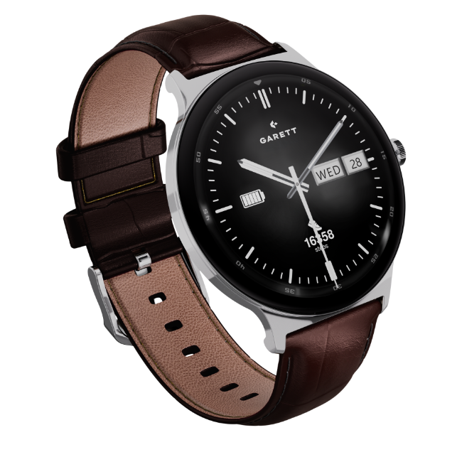 Garett Quantum Smartwatch - Silver Steel | QUANTUM-SILVR - Image 7