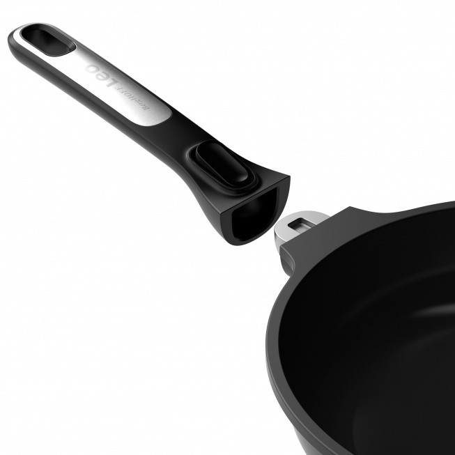 Berghoff 32cm Non-Stick Frying Pan | Clip Off Handle - Black | 3950572 - Image 2