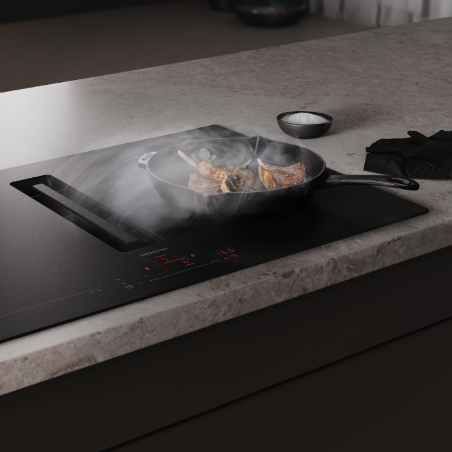 Siemens IQ700 Induction Hob with Integrated Ventilation System - Matt Black | EX81AHL26E - Image 7