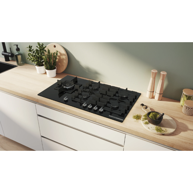 Bosch Series 6 Gas Hob 5 Burner - Black | PPM9A6I40 - Image 3