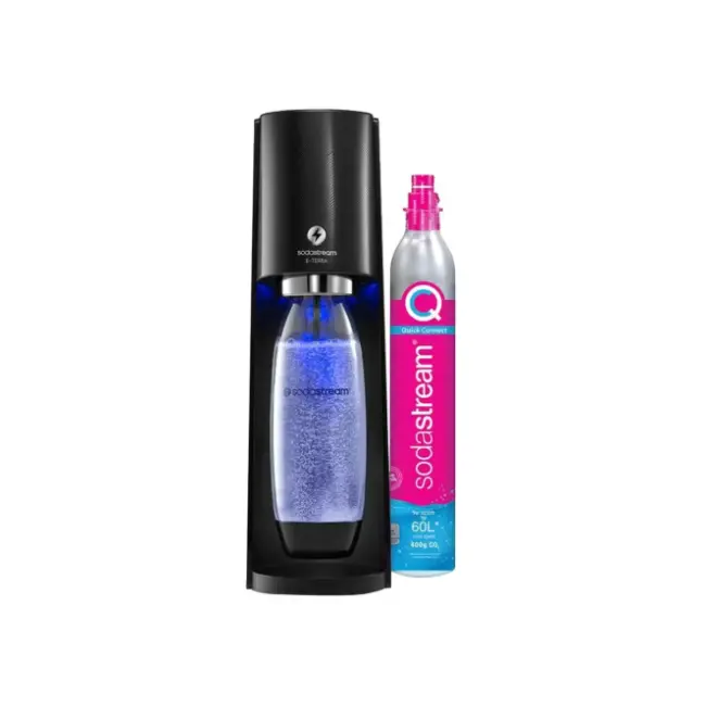 Sodastream E-Terra Sodamaker Starter Pack | Black | 1012911441 Sodastream E-Terra Sodamaker Starter Pack | Black | 1012911441