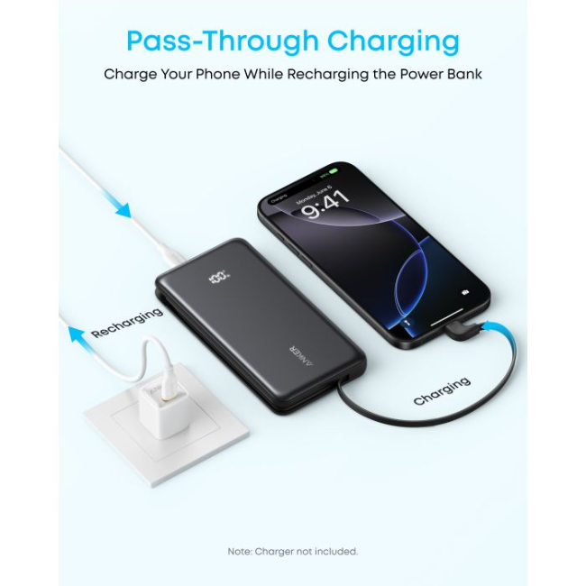 Anker Zolo Power Bank | 20K, 22.5W | Black | A110EH11 - Image 3