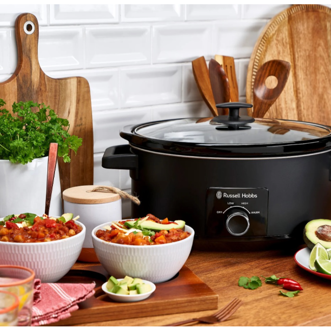 Russell Hobbs 7L Slow Cooker | Matte Black | 27720 - Image 6