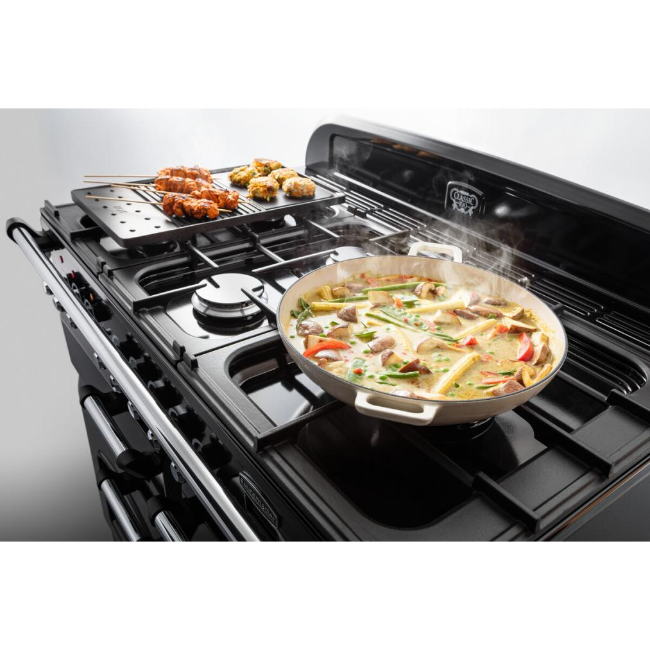 Rangemaster Classic Deluxe 110cm Duel Fuel -  Regal Blue/Chrome | CDL110DFFSB-C - Image 5