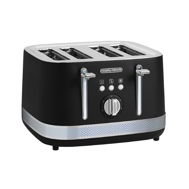 Morphy Richards Illumination 4 Slice Toaster - Black | 248020 Morphy Richards Illumination 4 Slice Toaster - Black | 248020