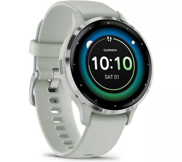 Garmin Venu 3S Smartwatch - Silver Stainless Steel | 010-02785-01