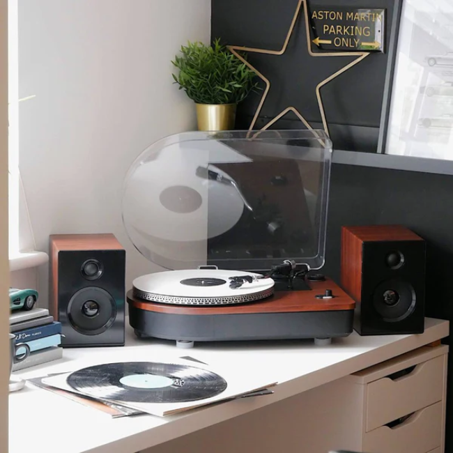 Steepletone Camden Luxury Record Player with Bluetooth - Teak | CAMDEN2XPTEAK - Image 3