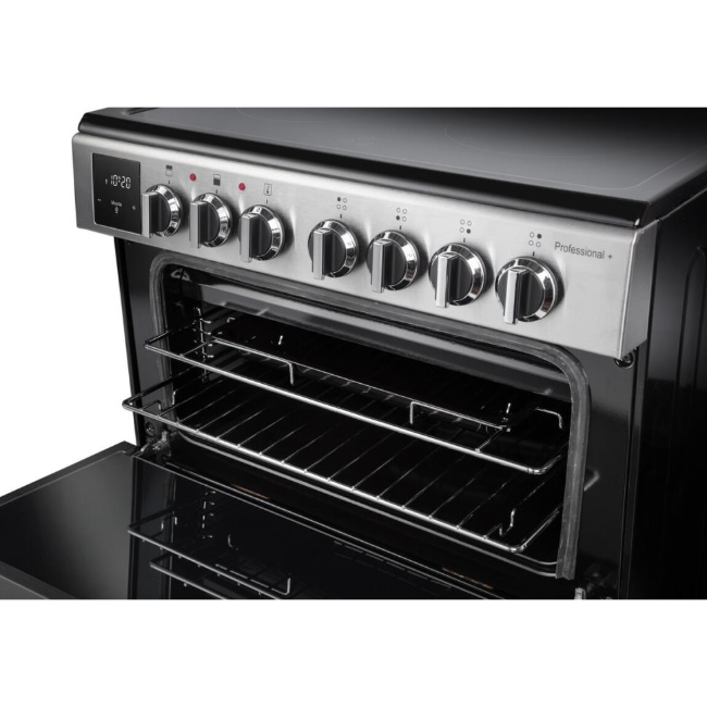Rangemaster Professional Plus 60cm Ceramic Cooker - Steel/Chrome | PROPL60ECSS-C - Image 4