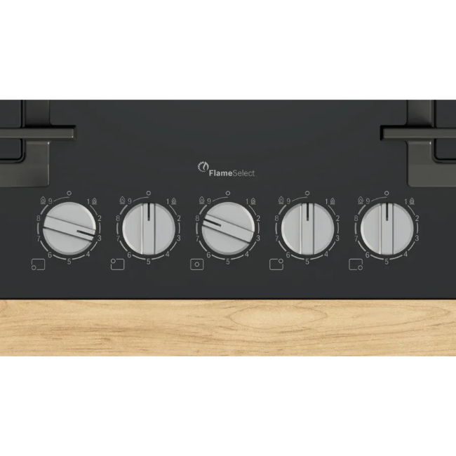Bosch Series 6, 5 Burner Gas Hob - Black | PPQ7A6I40 - Image 3