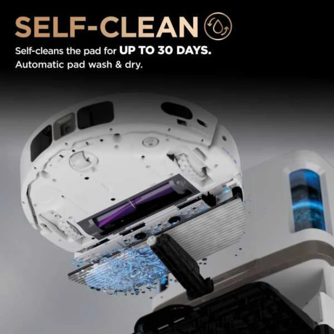 Shark PowerDetect NeverTouch Pro 2in1 Robot Vac & Mop  - White | RV2800ZEUKWH - Image 2