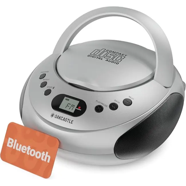 Oakcastle CD250 CD Boombox | Bluetooth | Silver | 1000002940
