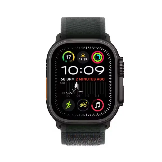 Apple Watch Ultra 2 | 49mm | Black Titanium Case with Black Trail Loop | M/L | MX4V3QA-A - Image 2