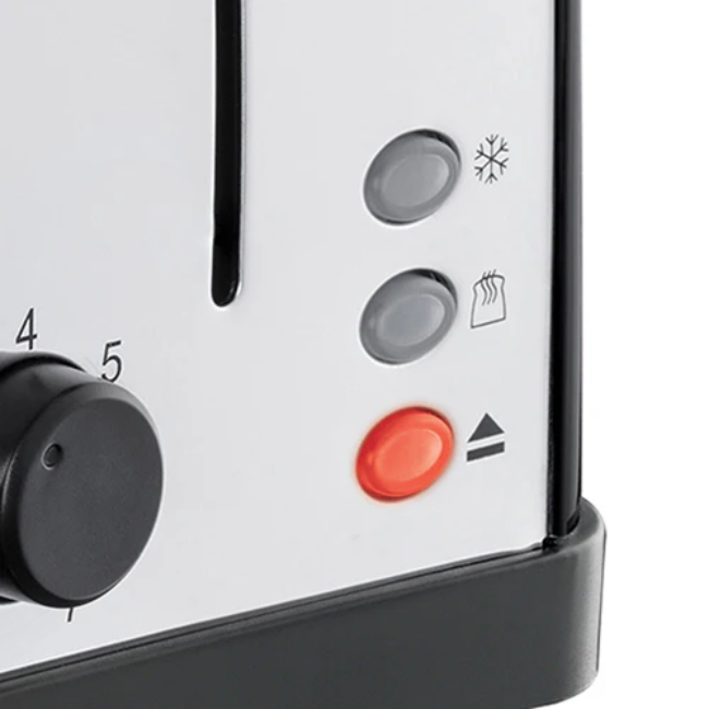 Russell Hobbs Stainless Steel 4-slice Toaster - Black | 28360 - Image 4