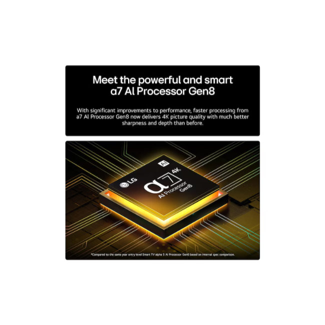 LG 55" UHD AI Ua73 4k Smart TV - Black | 55UA73006LA.AEKQ - Image 4