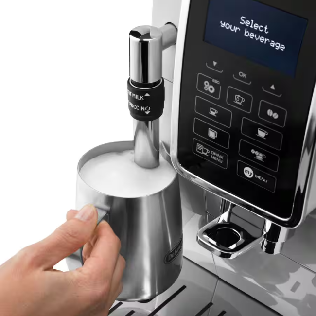 Delonghi Dinamica Coffee Machine - White | ECAM350.35.W - Image 4