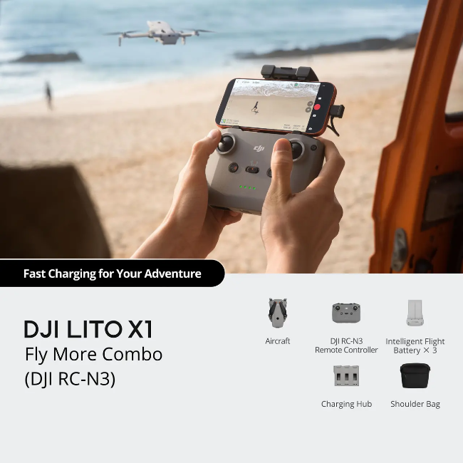 DJi Lito X1 Fly More Combo (Dji Rc-N3) - White | CPMA.00000974.01 - Image 5