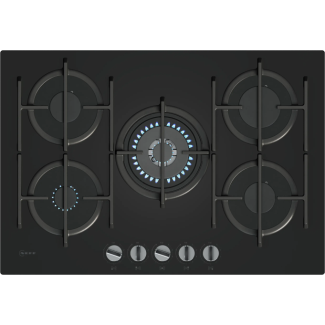 Neff N70 Gas Hob 75 cm - Black | T27PIQ4S0 - Image 1