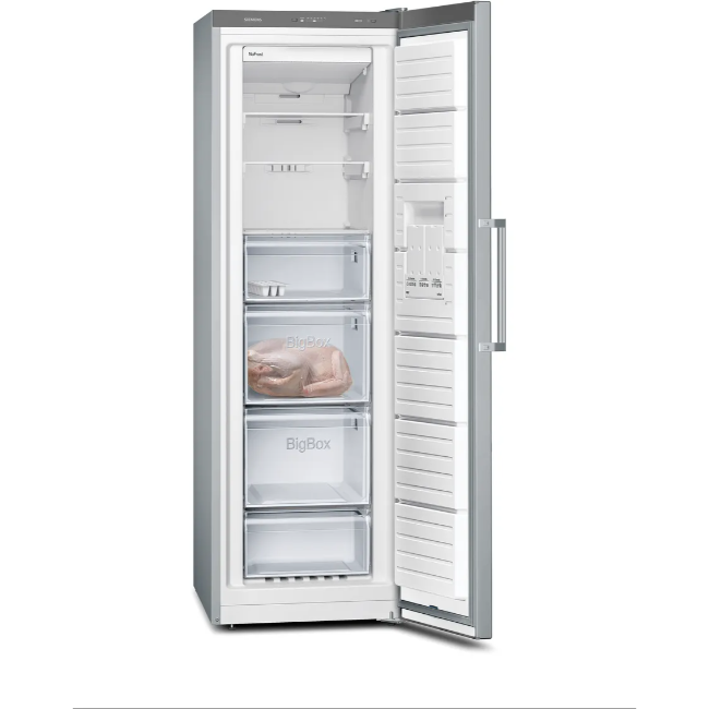 Siemens IQ300 Free-Standing Freezer - Brushed Steel | GS36NVIEPG - Image 2