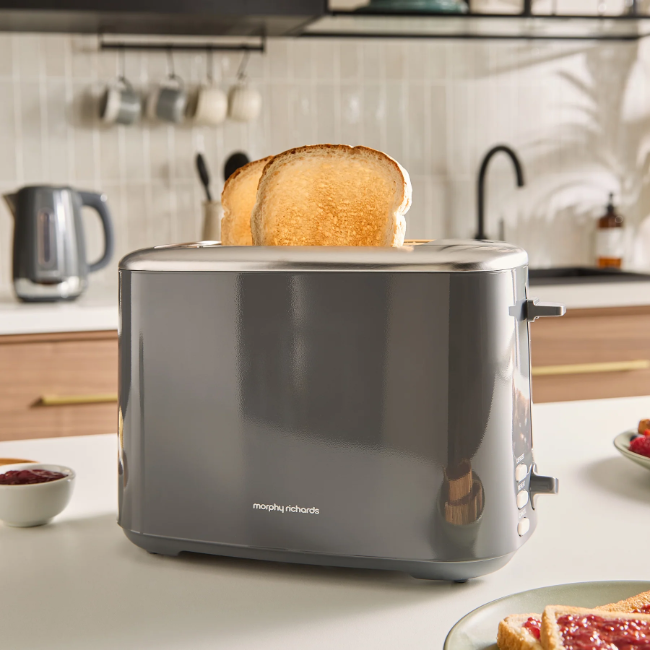 Morphy Richards Equip 2 Slice Toaster | Grey | 222068 - Image 3